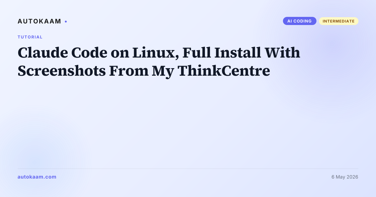 Claude Code running in terminal on Ubuntu desktop
