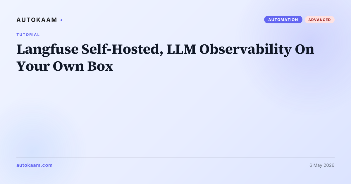 Langfuse dashboard showing LLM traces