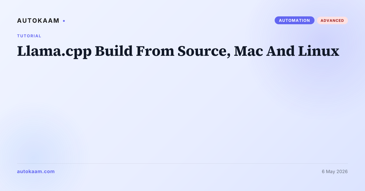 Llama.cpp compiling on a Linux terminal