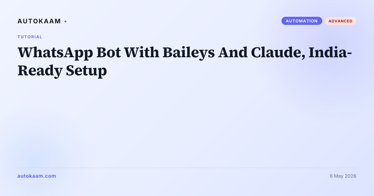 WhatsApp bot replying via Baileys and Claude