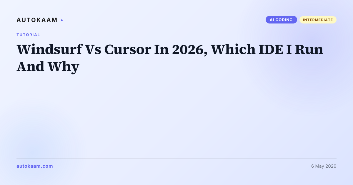 Windsurf and Cursor side by side on my desktop