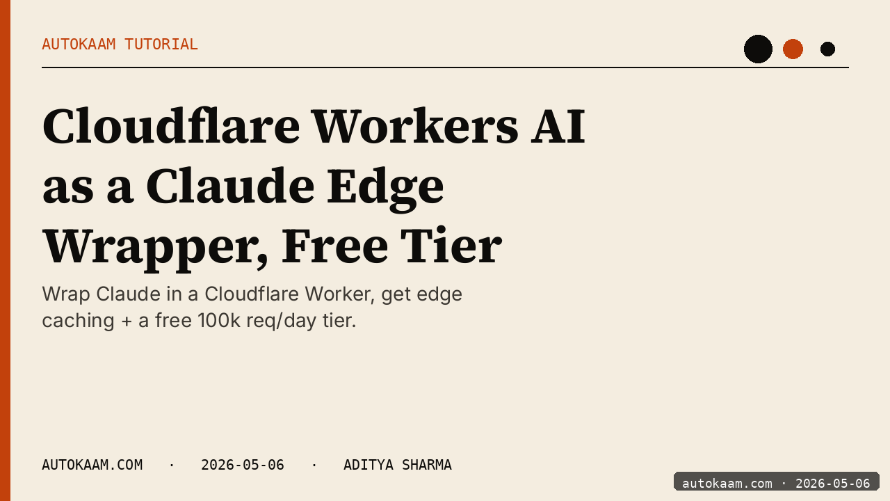 Workers AI endpoint responding fast on my client demo