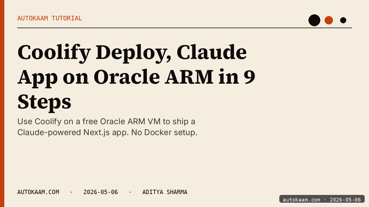 Coolify dashboard with my empire apps deployed