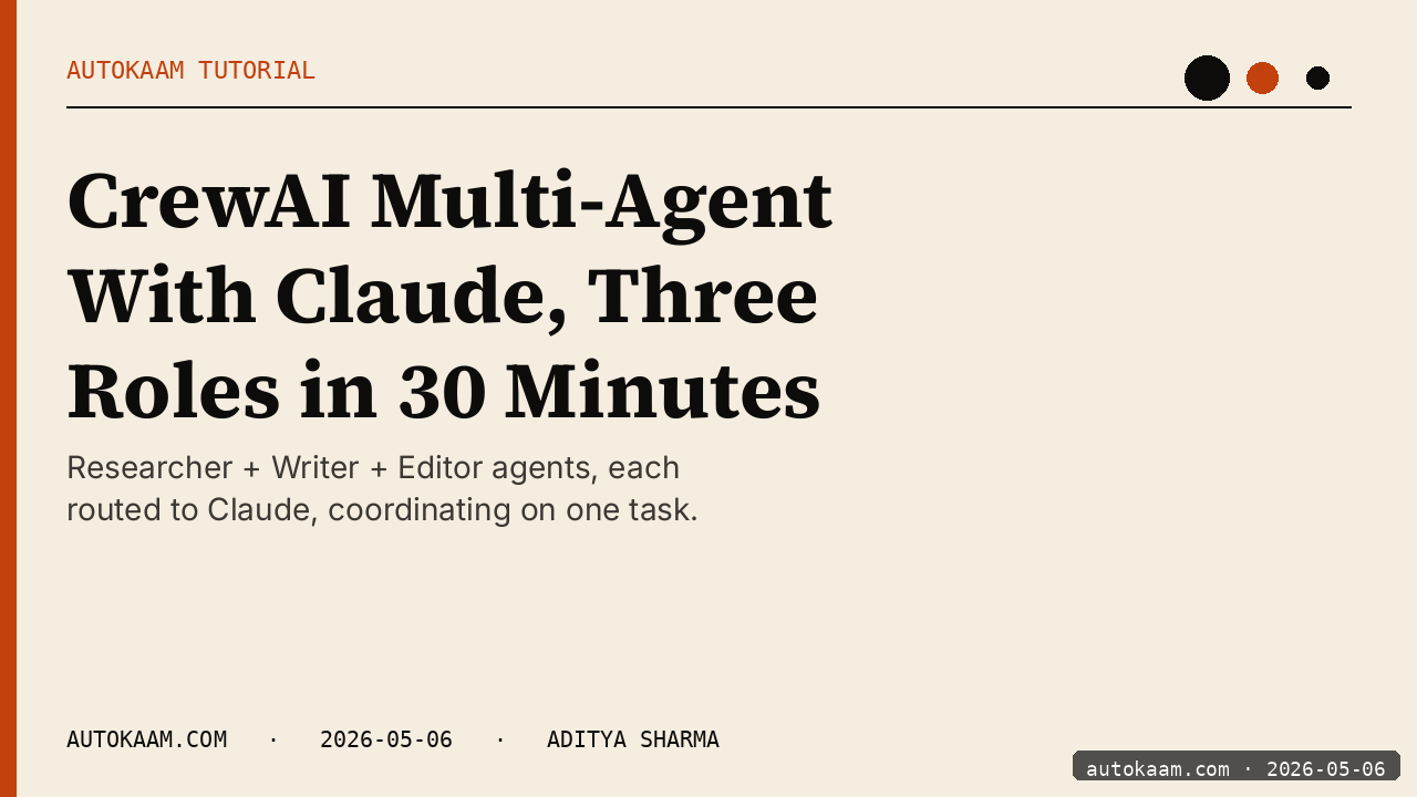 CrewAI multi-agent run on my desktop