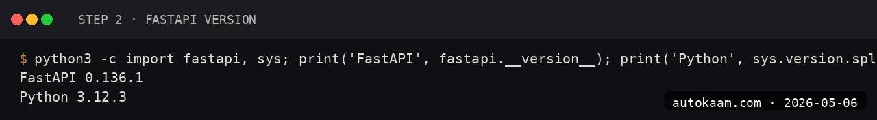 FastAPI main.py in editor