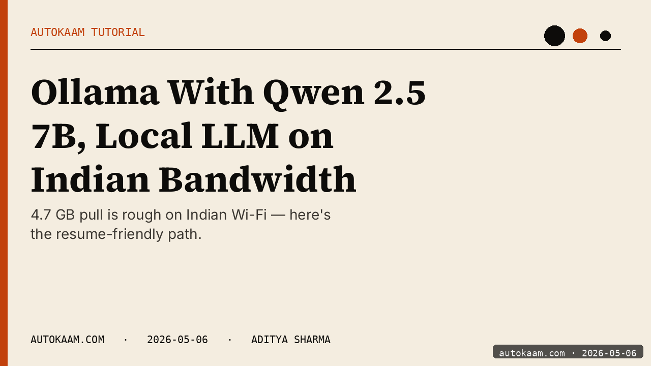 Qwen 2.5 7B running on my Linux box
