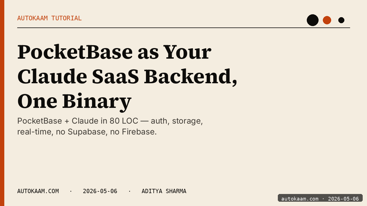 PocketBase admin with Claude-backed route on my Oracle ARM VM