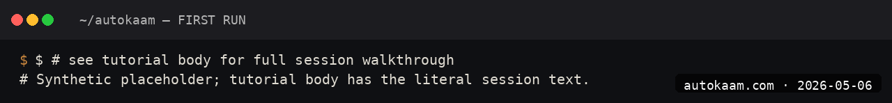 Real client decision summary
